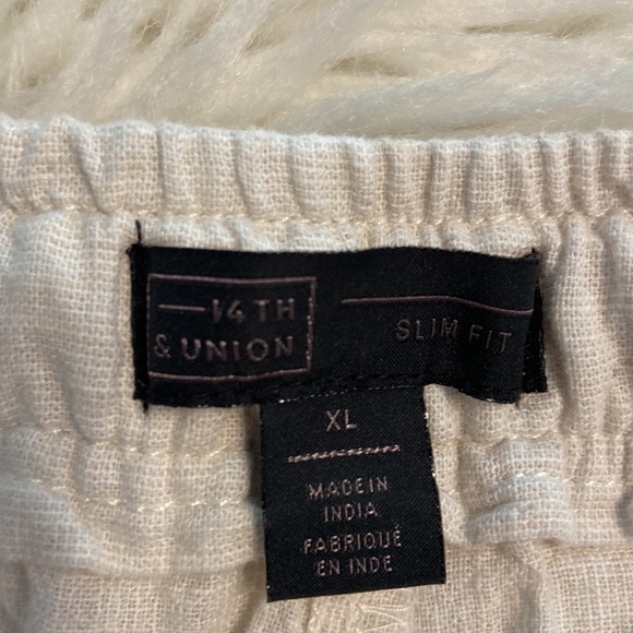 14th Union Man  Linen Pants size XL brand new with tag inseam 31” waist 36” - Picture 8 of 12